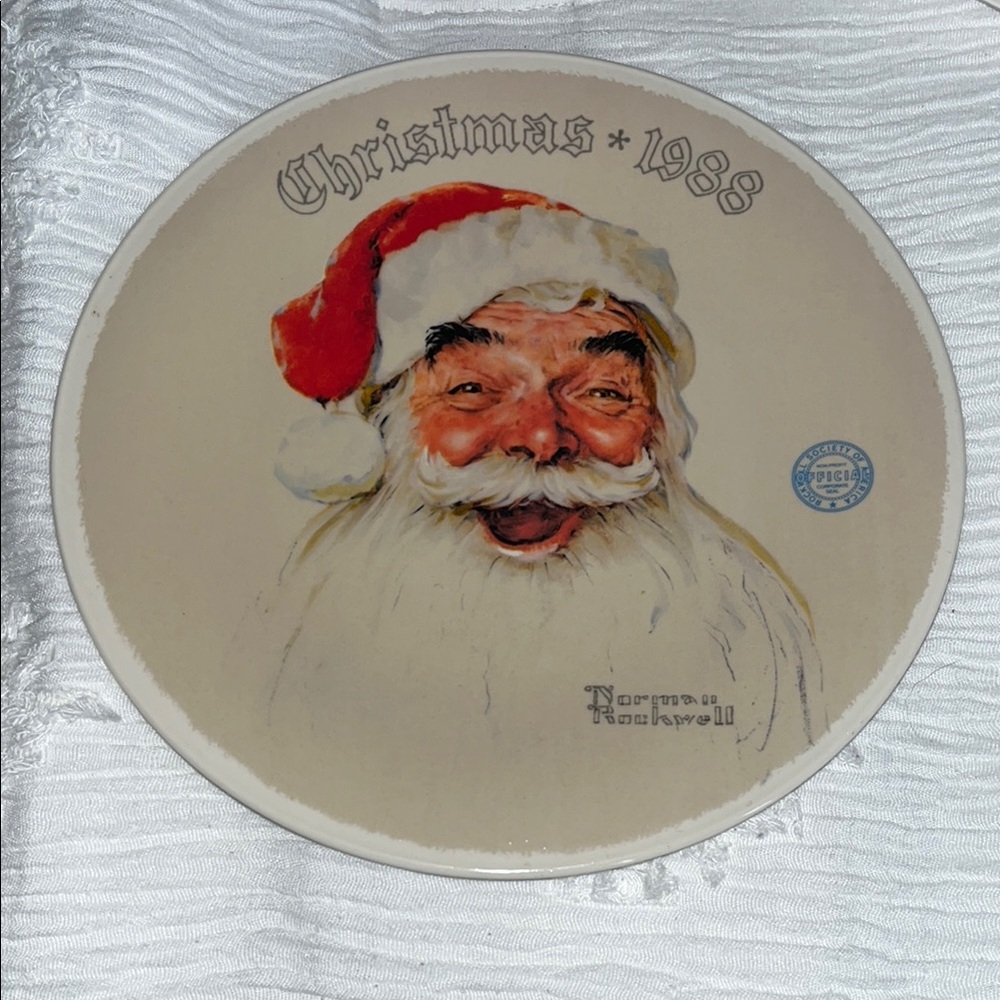 1988 printed in 1955 by Norman Rockwell plate no. 8385D Limited Edition plate.